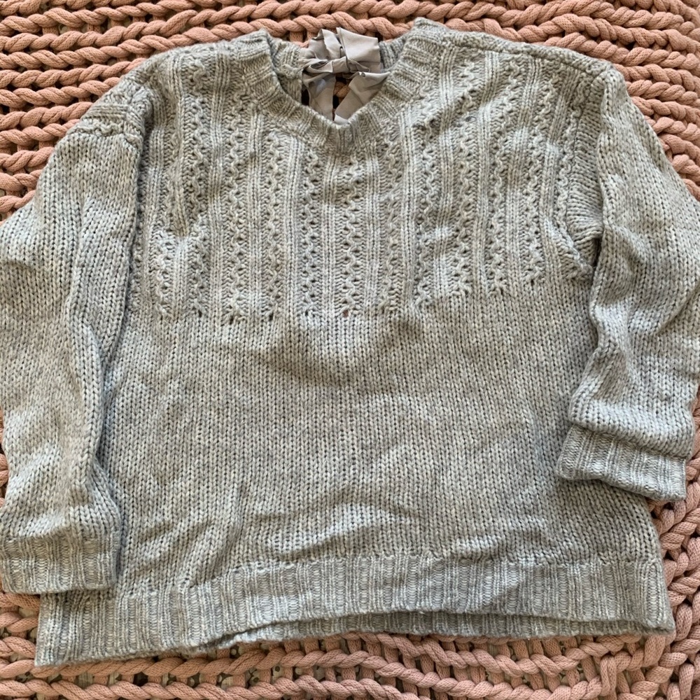 Aerie tie-back sweater